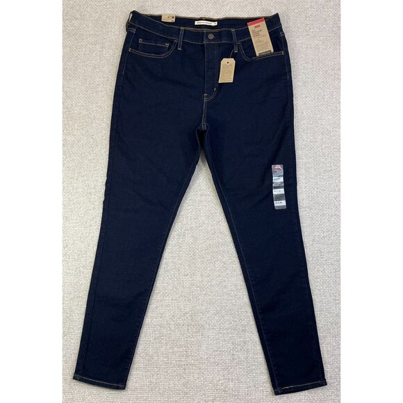 NEW Levi's 720 Jeans High Rise Super Skinny Women's 34x30 Stretch Dark Wash - Picture 1 of 14